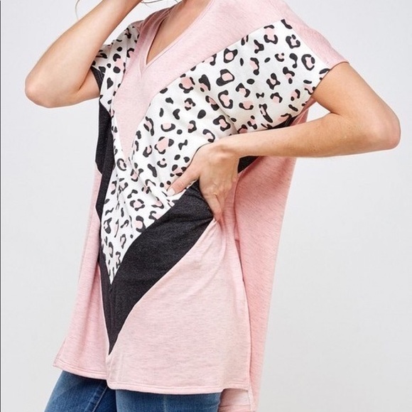 Leopard Pink Top - Picture 2 of 3